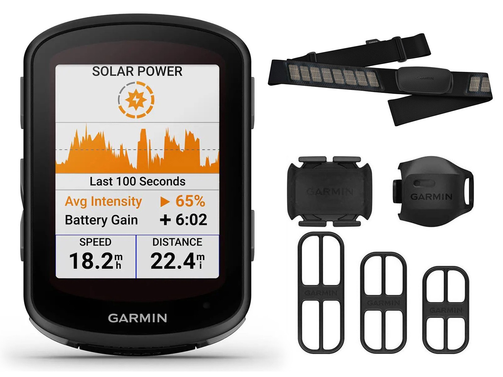 hjælp Samarbejdsvillig kravle GARMIN Edge 840 Solar Bundle GPS bike computer + HRM, cadence & speed  sensors
